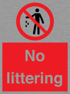 No littering